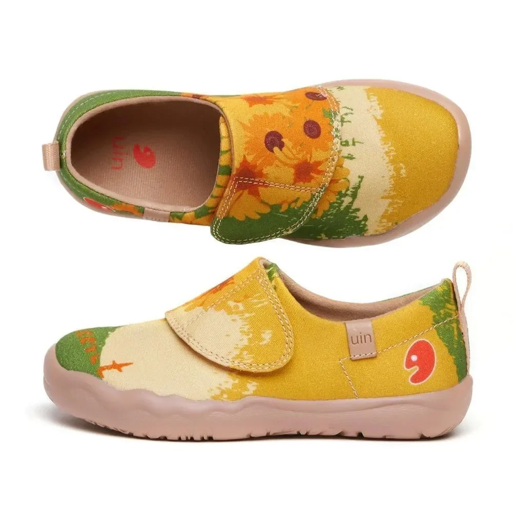 UIN Kid's Art Painted Travel Shoes (Van Gogh Sunflowers V5 Kid)